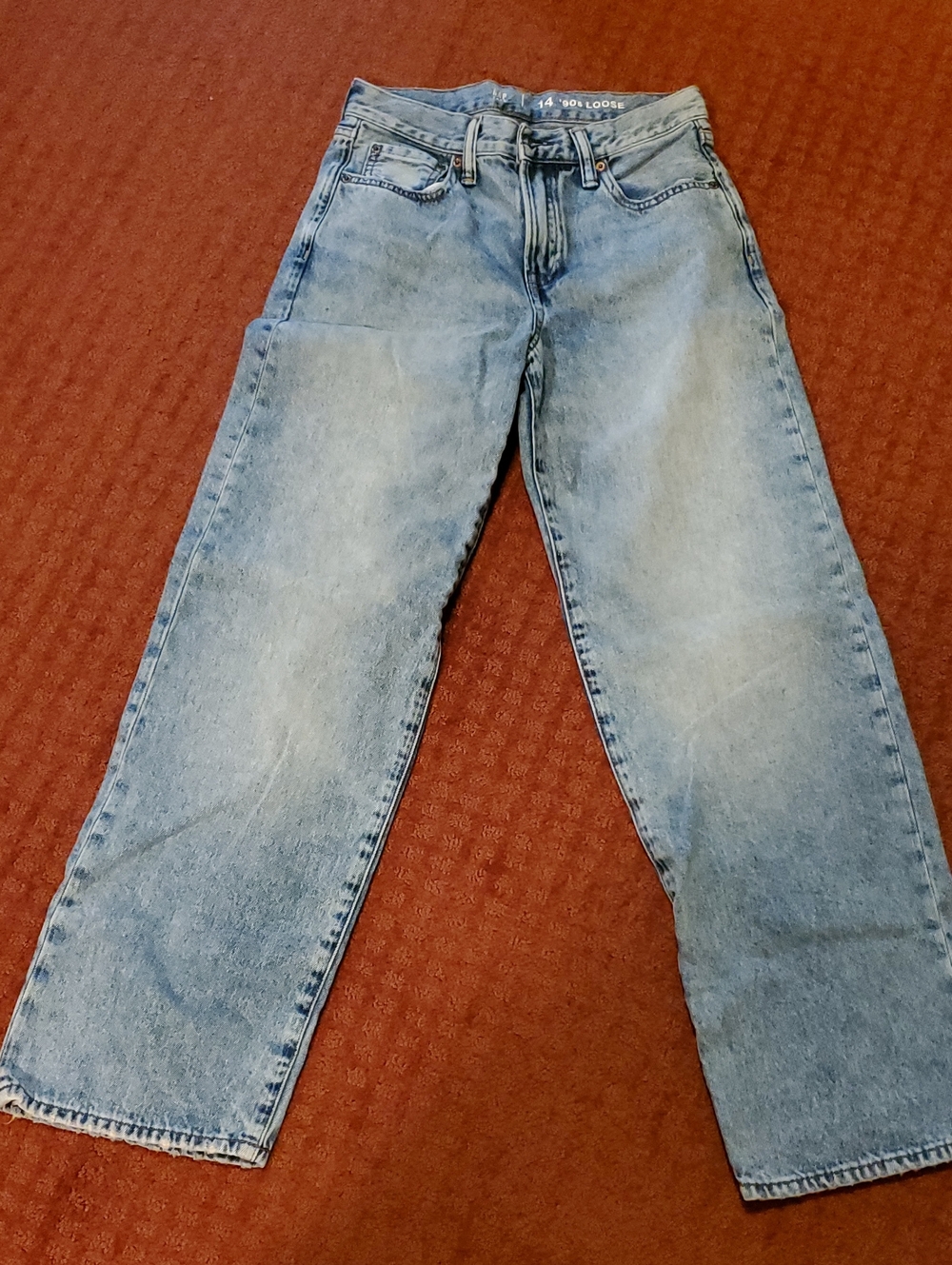 GAP Light Blue Kids Loose Straight Jeans